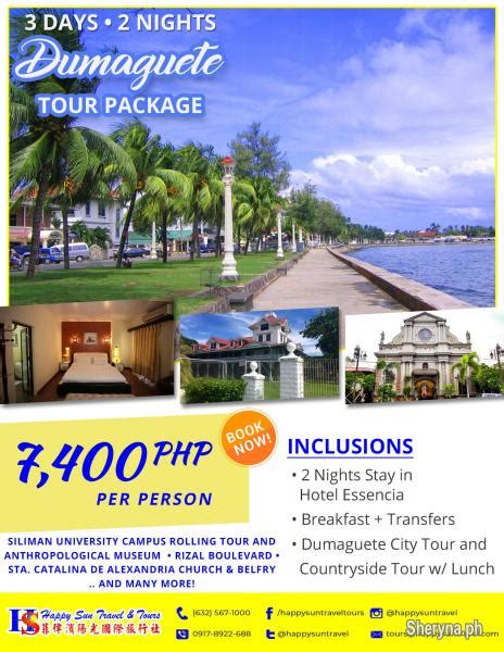 dumaguete tour packages|manila to baguio tour package.